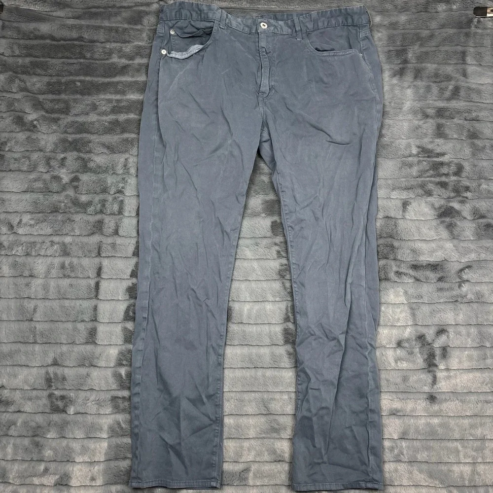 Bonobos Mens Chinos Pants 40x32 Blue Gray Stretch Cotton Made in USA Five Pocket